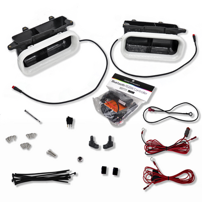 2018-2020 Ford F-150 and 2021-2022 Ford F-150 Raptor Dual BIG MOUTH "LIT KIT" Ram Air Intake Snorkels-C-Dub Tech