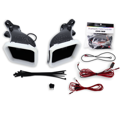 2015-2021 Genesis G80 3.3T/5.0/3.8 Dual BIG MOUTH "LIT KIT" Ram Air Intake Snorkels-C-Dub Tech