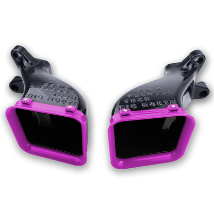 2017+ Genesis G80 3.3T Sport Dual BIG MOUTH Ram Air Intake Snorkels-C-Dub Tech