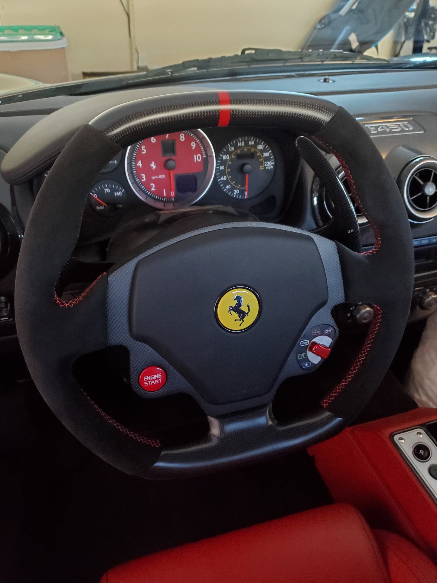 Ferrari F430 Carbon Fiber OEM Upgraded Customized Steering Wheel