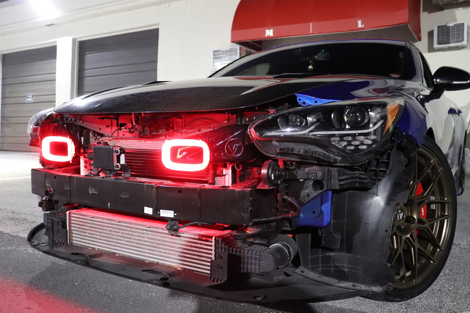 2018-2020+ Kia Stinger 3.3T Generation 4 Interchangeable BIG MOUTH "LIT KIT" | LIT Flares and Controller Only-C-Dub Tech