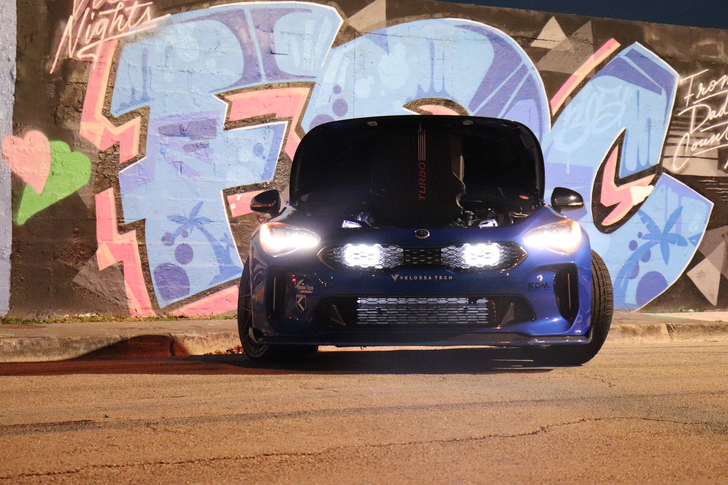 2018-2020+ Kia Stinger 3.3T Generation 4 Interchangeable BIG MOUTH "LIT KIT" | LIT Flares and Controller Only-C-Dub Tech