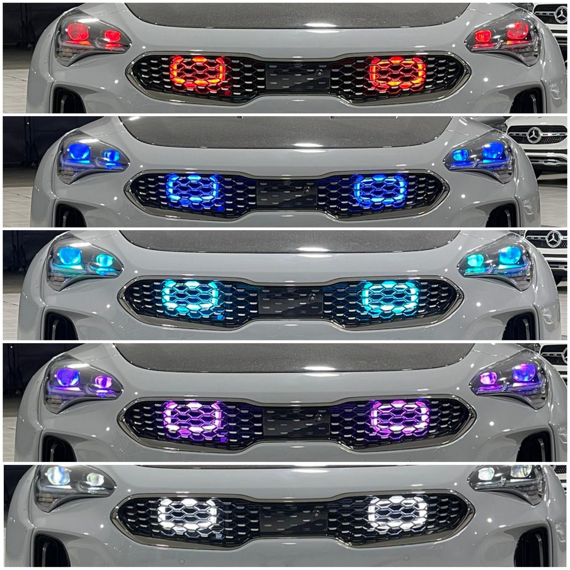 2018-2020+ Kia Stinger 3.3T Generation 4 Interchangeable BIG MOUTH "LIT KIT" | LIT Flares and Controller Only-C-Dub Tech