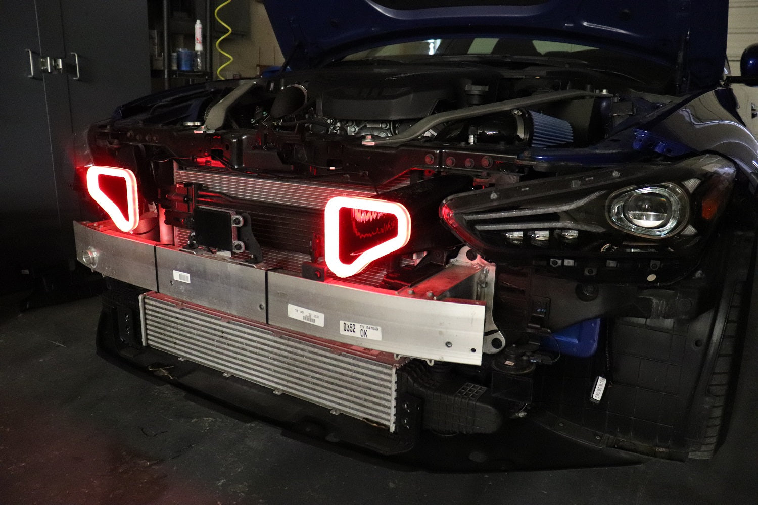 2017-2021 Genesis G70 3.3T Dual BIG MOUTH "LIT KIT" Ram Air Intake Snorkels-C-Dub Tech