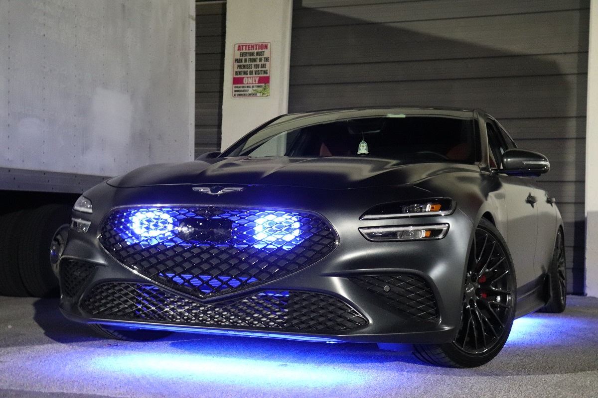 2022+ Genesis G70 3.3T Dual BIG MOUTH "LIT KIT" Ram Air Intake Snorkels-C-Dub Tech