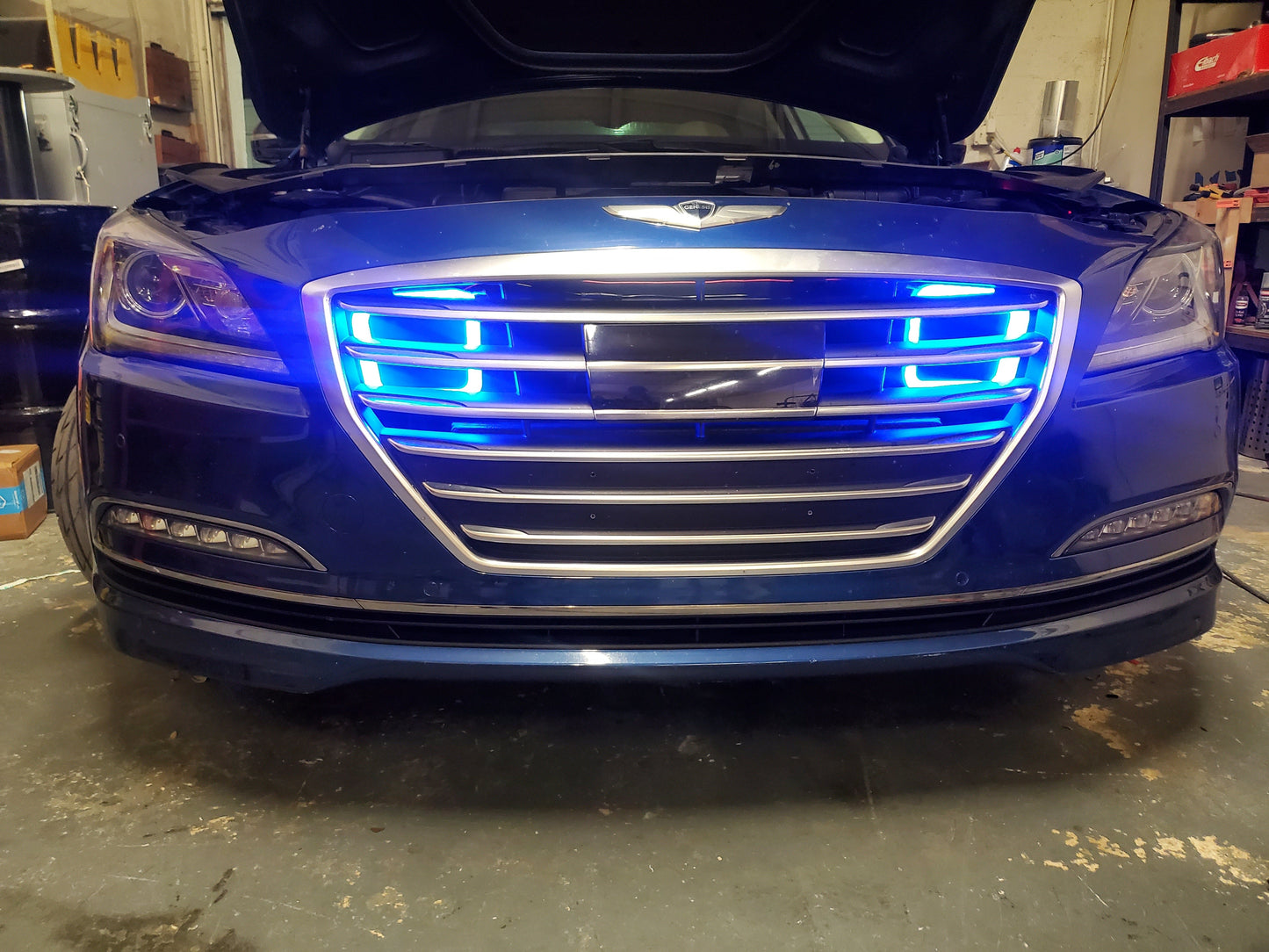 2015-2021 Genesis G80 3.3T/5.0/3.8 Dual BIG MOUTH "LIT KIT" Ram Air Intake Snorkels-C-Dub Tech