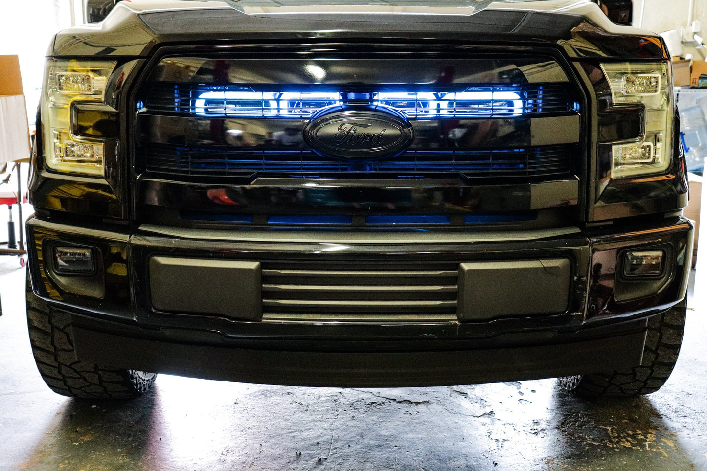 2015-2017 Ford F-150 and 2017-2020 Ford F-150 Raptor Quad BIG MOUTH "LIT KIT" Ram Air Intake Snorkels-C-Dub Tech