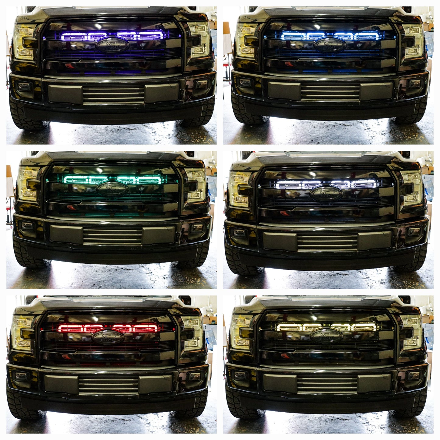 2015-2017 Ford F-150 and 2017-2020 Ford F-150 Raptor Quad BIG MOUTH "LIT KIT" Ram Air Intake Snorkels-C-Dub Tech