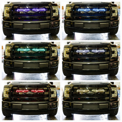 2015-2017 Ford F-150 and 2017-2020 Ford F-150 Raptor Quad BIG MOUTH "LIT KIT" Ram Air Intake Snorkels-C-Dub Tech