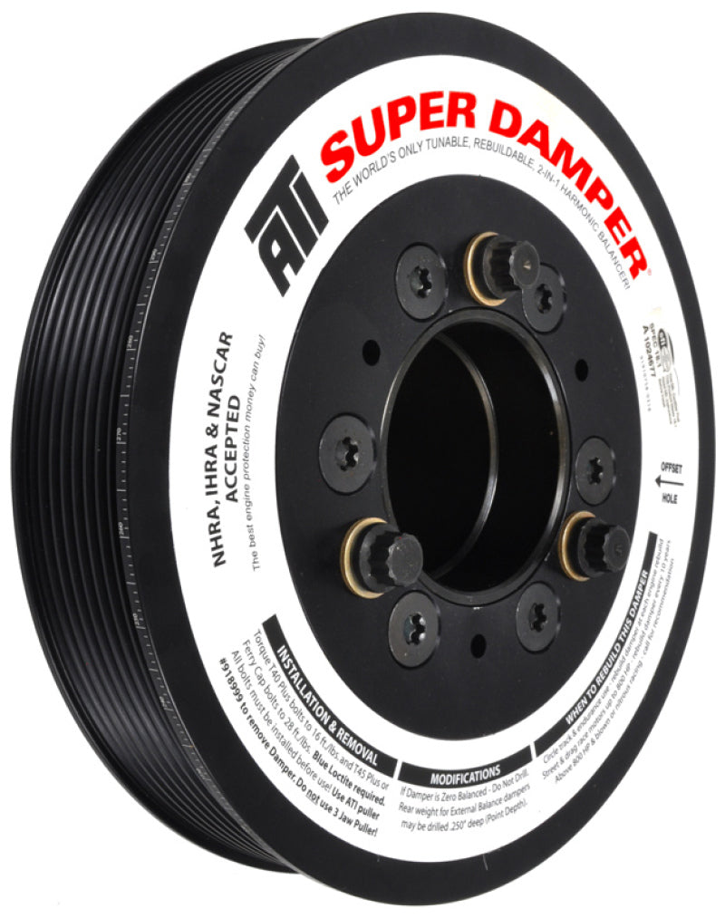 ATI Damper - 7.48in - Alum - 8 Grv - - ATI918452-C-Dub Tech
