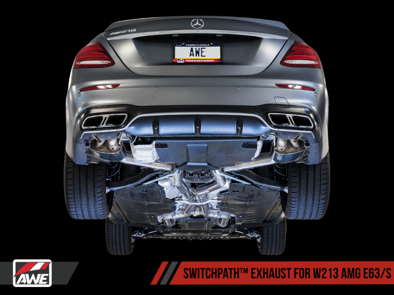 AWE Tuning Mercedes-Benz W213 AMG E63/S Sedan/Wagon SwitchPath Exhaust System - 3025-31044-C-Dub Tech