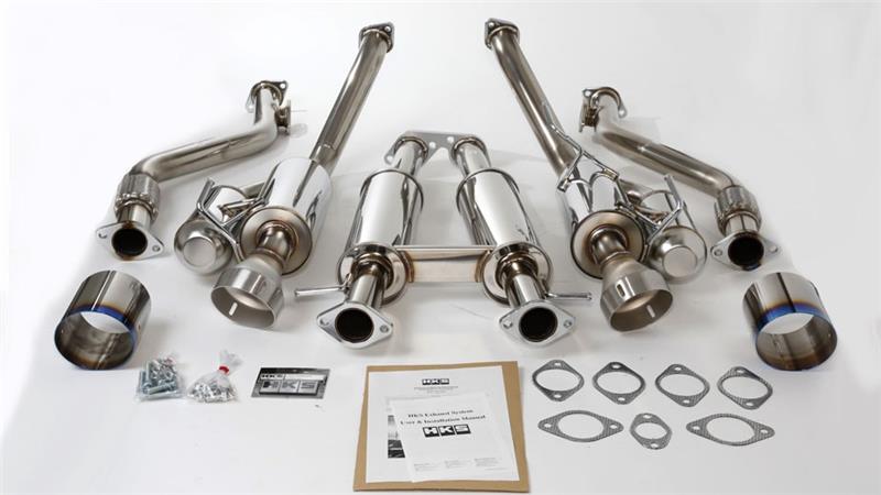 HKS 09+ 370z Dual Hi-Power Titanium Tip Catback Exhaust (requires - 32009-BN004