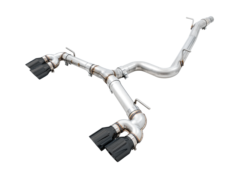 AWE Tuning MK7.5 Golf R Track Edition Exhaust w/Diamond Black - 3015-43148-C-Dub Tech