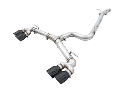 AWE Tuning MK7.5 Golf R Track Edition Exhaust w/Diamond Black - 3015-43148-C-Dub Tech