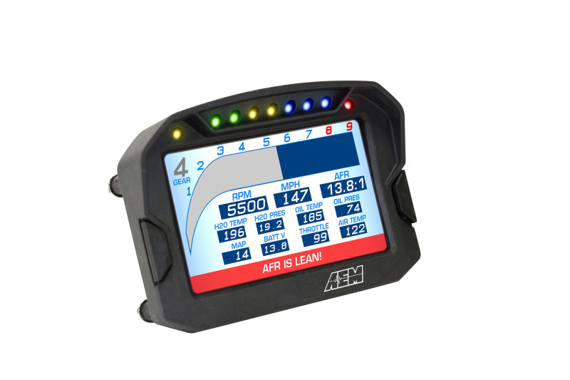 AEM CD-5G Carbon Digital Dash Display w/ Interal 10Hz GPS - 30-5602-C-Dub Tech