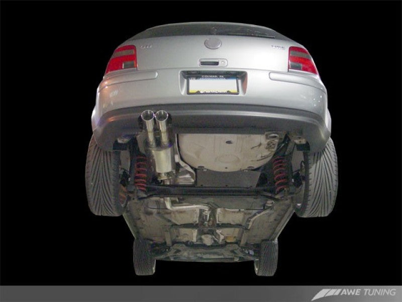 AWE Tuning Mk4 Golf and GTI Cat-Back Performance Exhaust - - 3015-22020-C-Dub Tech