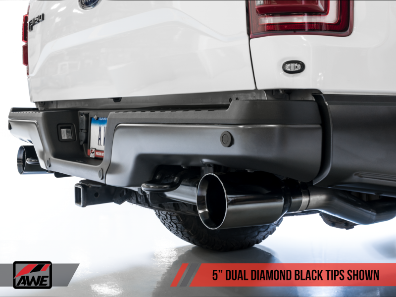 AWE Tuning 2017+ Ford Raptor Tailpipe Conversion Kit w/ Diamond - 3020-33050-C-Dub Tech