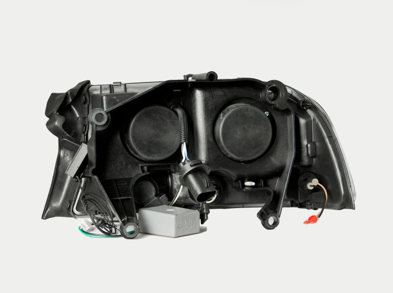 ANZO 1997-2004 Dodge Dakota Projector Headlights w/ Halo Black 1 - 111194-C-Dub Tech