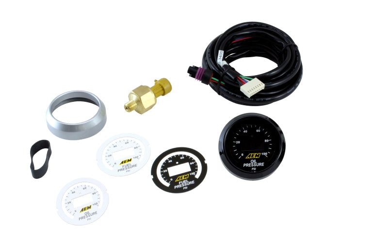 AEM 52mm Pressure (Oil or Fuel) Digital Gauge - 30-4401-C-Dub Tech