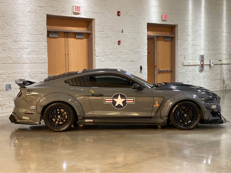 CMST Tuning Carbon Fiber Glass Transparent Hood Stage 2 ( Raised 2 inches ) for Ford Mustang S550.1 2015- 2017