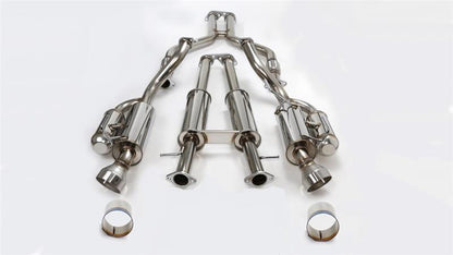 HKS 08 Infiniti G37 Coupe Dual Hi-Power Titanium Tip Catback - 32009-BN003
