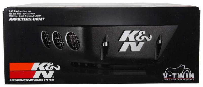 K&N Street Metal Intake System 08-16 Harley Davidson Shaker Silver - RK-3951S