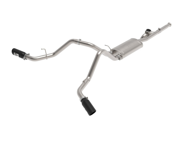 aFe Gemini XV 3in 304 SS Cat-Back Exhaust 09-18 GM - 49-34131-B