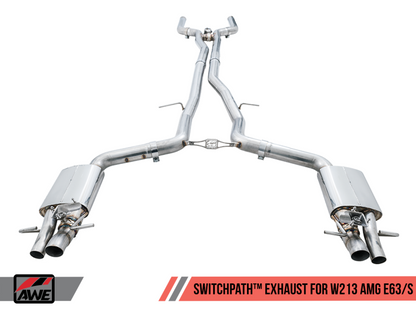 AWE Tuning Mercedes-Benz W213 AMG E63/S Sedan/Wagon SwitchPath Exhaust System - 3025-31044-C-Dub Tech