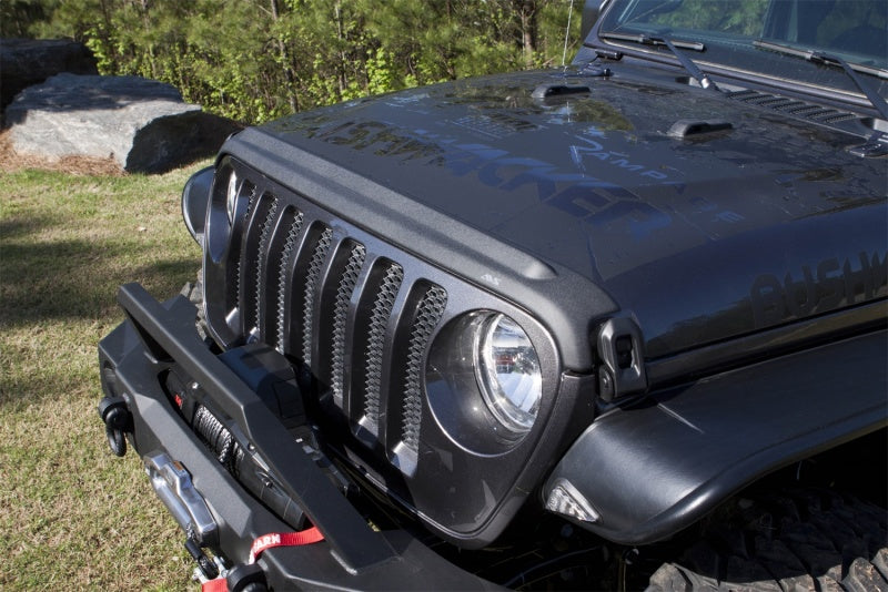AVS 2018+ Jeep Wrangler (JL) 2dr/4dr Aeroskin II Textured Low - 436148-C-Dub Tech