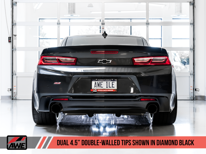 AWE Tuning 16-19 Chevrolet Camaro SS Axle-back Exhaust - Track - 3020-33053-C-Dub Tech