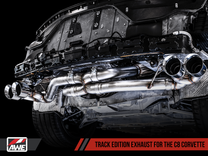 AWE Tuning 2020 Chevrolet Corvette (C8) Track Edition Exhaust - - 3020-42080-C-Dub Tech