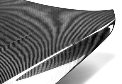 Seibon 08-12 Mitsubishi Lancer Evo X DV-Style Carbon Fiber Hood - HD0809MITEVOX-DV