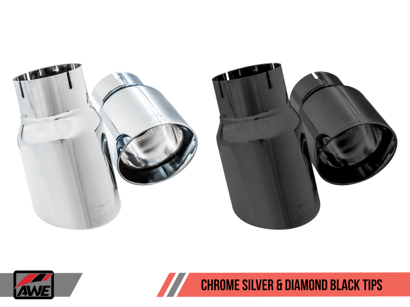 AWE Tuning Ford Focus RS SwitchPath Cat-back Exhaust - Chrome - 3025-32024-C-Dub Tech