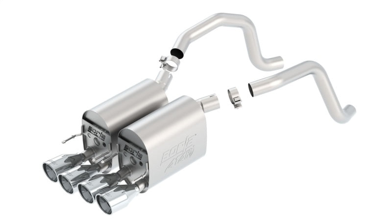 Borla 05-08 Chevrolet Corvette Coupe/Conv 6.0L/6.2L 8cyl Aggressive ATAK Exhaust - 11816-C-Dub Tech
