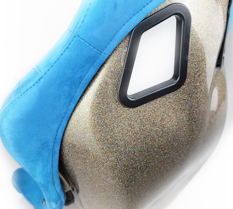 NRG FRP Bucket Seat ULTRA Edition - Medium (Blue Alcantara/Pearlized - FRP-303BL-ULTRA