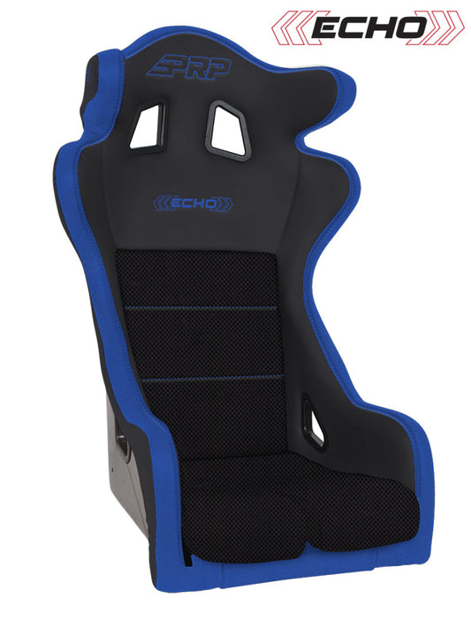 PRP Echo Composite Seat- Black/Blue (PRP Blue Outline/Delta Blue- Blue - A38-V