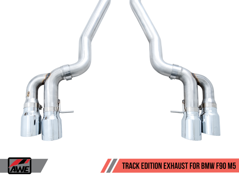 AWE Tuning 18-19 BMW M5 (F90) 4.4T AWD Axle-back Exhaust - 3020-42069-C-Dub Tech