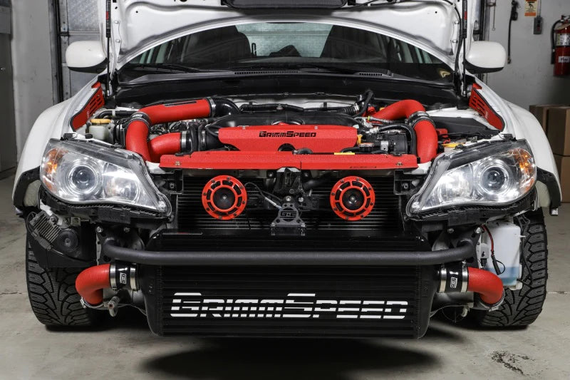 GrimmSpeed 2008-2014 Subaru WRX Front Mount Intercooler Kit Black Core - 090251