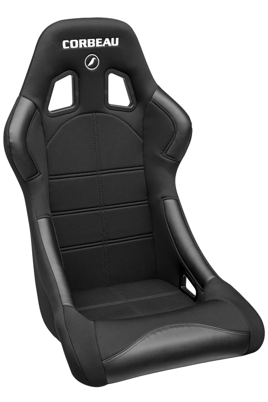 Corbeau Forza Fixed Back Racing Seat - Black Cloth 29101