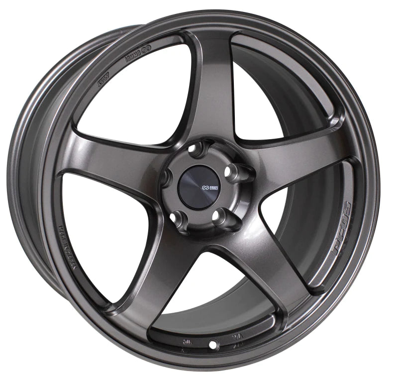 Enkei PF05 18x9 28mm Offset  5x114.3 75mm Bore Dark Sliver - 527-890-6528DS