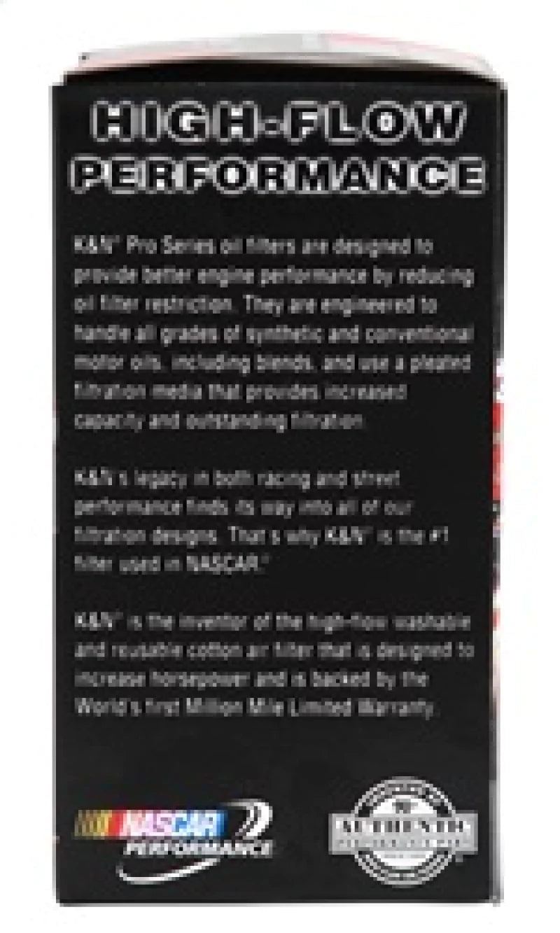 K&N Oil Filter for Hyundai/Kia V6 12-15 Azera/Sedona/10-15 Santa Fe/14-15 - PS-7030