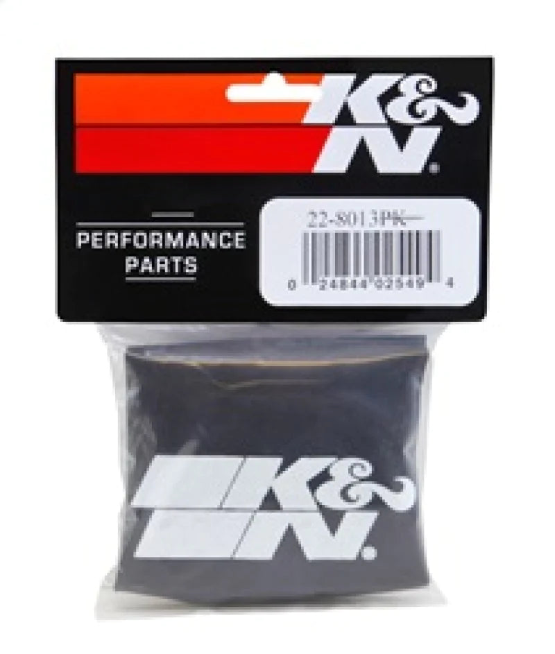 K&N Precharger Round Straight Air Filter Wrap Black - 4.5in - 22-8013PK
