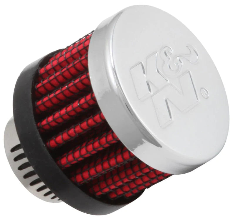 K&N Rubber Base Crankcase Vent Filter - 0.55in Flange ID - 62-2480