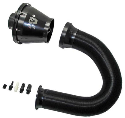K&N Universal Apollo Black Cold Air Intake - 70mm OD - RC-5052AB