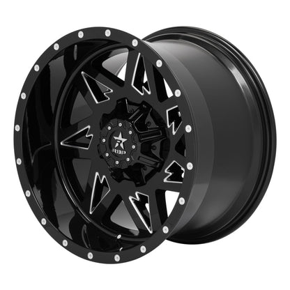 RBP 71R AVENGER GLOSS BLK W/MACHINED GROOVES