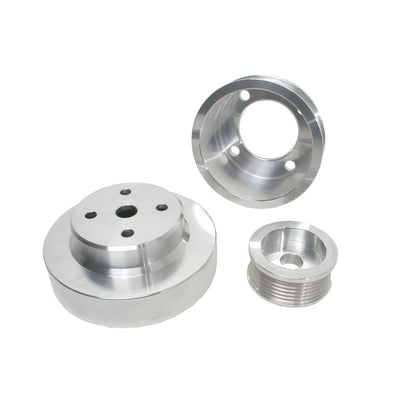 BBK 86-93 Mustang 5.0 Underdrive Pulley Kit - Lightweight CNC - 1553-C-Dub Tech
