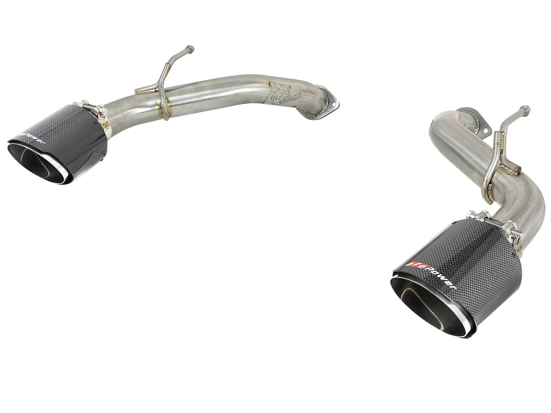 aFe POWER Takeda 2.5in 304 SS Axle-Back Exhaust w/ Carbon - 49-36133NM-C