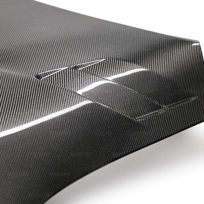 Seibon 2020 Toyota GR Supra TSII-Style Double-Sided Carbon Fiber Hood - HD20TYSUP-TSII-DS