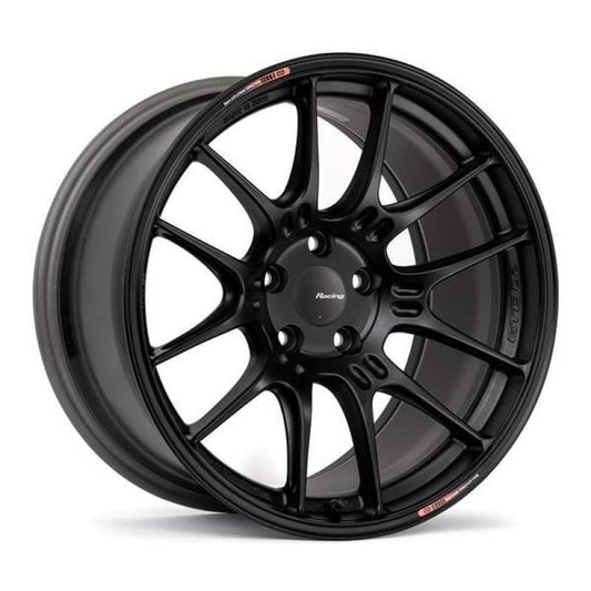 Enkei GTC02 19x8 5x100 45mm Offset 75mm Bore Matte Black - 534-980-8045BK