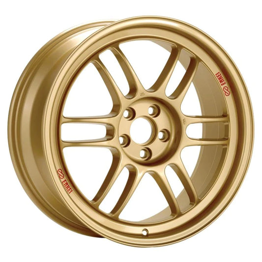 Enkei RPF1 18x8 5x100 45mm Offset 56mm Bore Gold Wheel - 3798808045GG